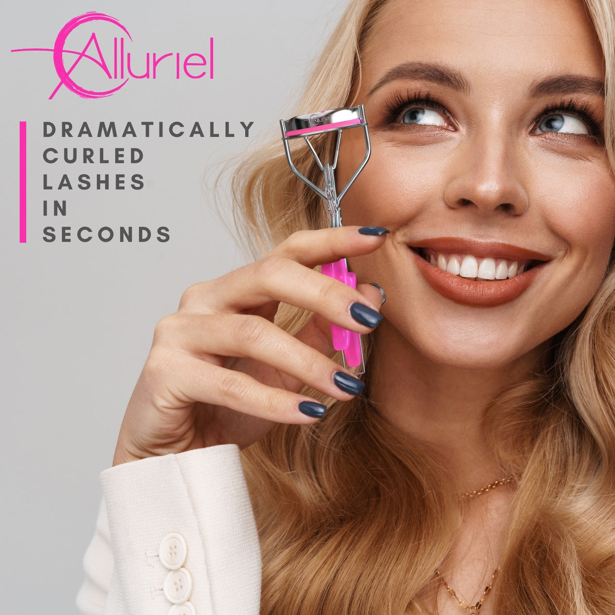 AllURIEL Deluxe Eyelash Curler Gift Set, Complete with Extra Refill Pads & Travel Case
